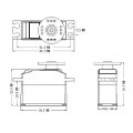 Power HD R6 Digitale HV Mini Competitie Servo - 7,5 kg/cm