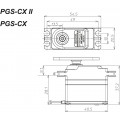  Sawna PGS-CX II Standaard HighTorque Type Servo 0,11sec/26.5kg 