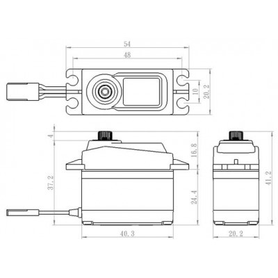 SAVOX SA-1258TG+ Digital Servo Titanium Gear - 12kg
