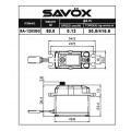 SAVOX SA-1283SG+ Digitale Servo Stalen Tandwielen - 30kg