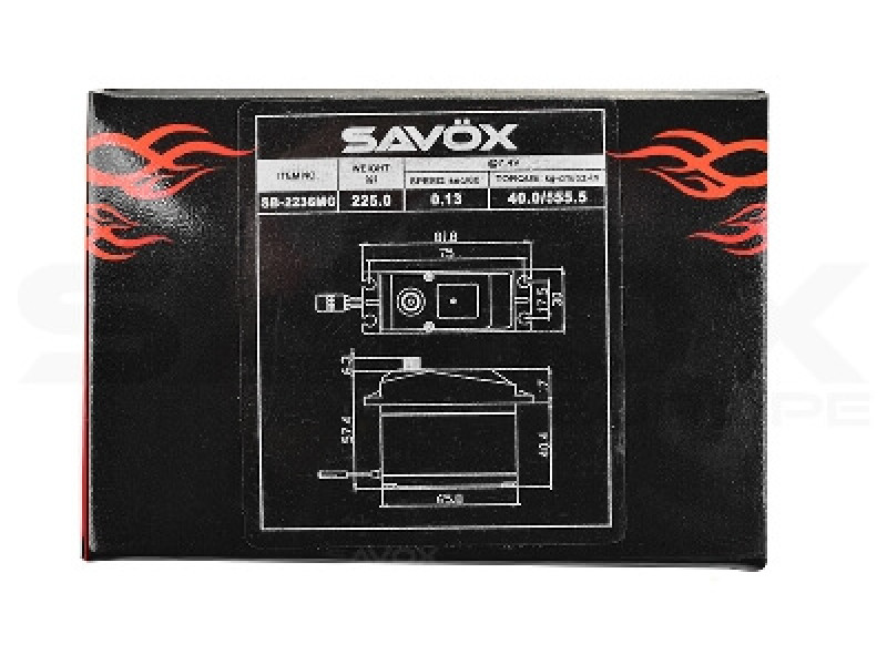 SAVOX SB-2236MG High Voltage Servo Big Scale Servo - 40kg