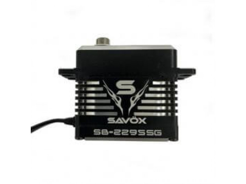 SAVOX SB-2295SG Black HV Brushless Extreme Servo Steel Gear - 45kg