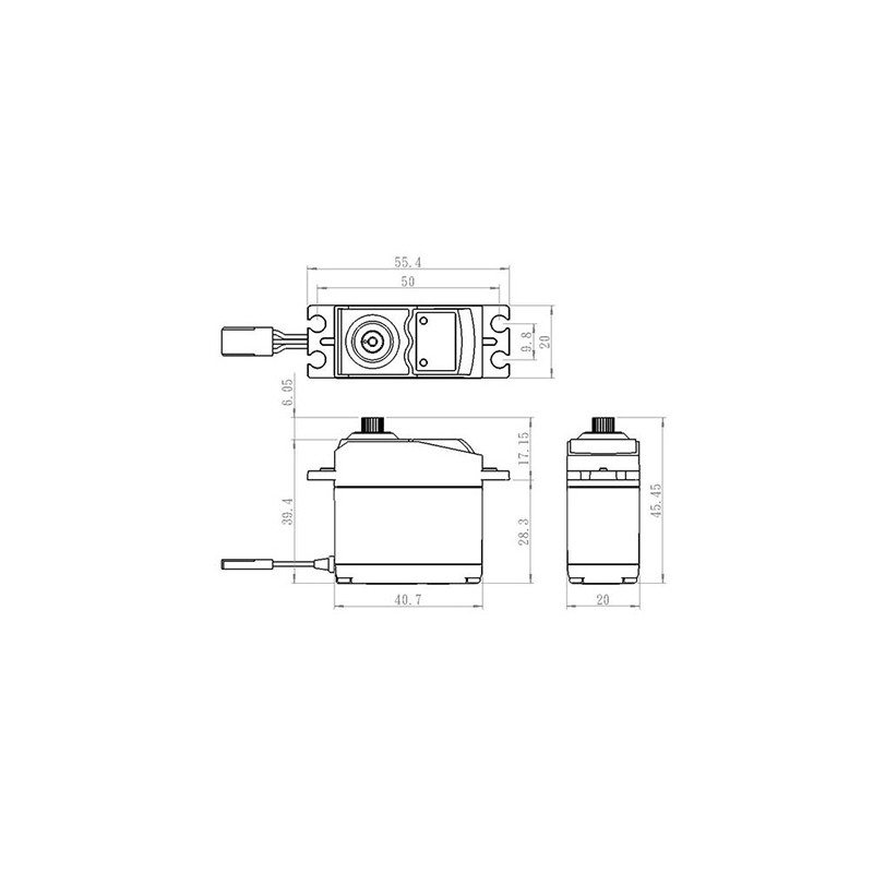 SC-0352 Digital Servo - 6,5kg SC-0352 Digital Servo - 6,5kg