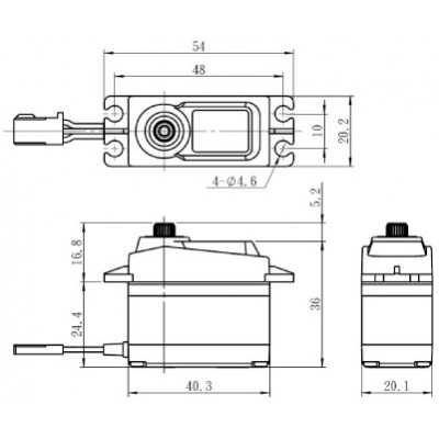 SAVOX SC-1258TG+ Digital Servo Titanium Gear - 12kg