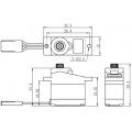 SAVOX SH-0257MG Digitale Micro Servo Metalen Tandwielen - 2.2kg