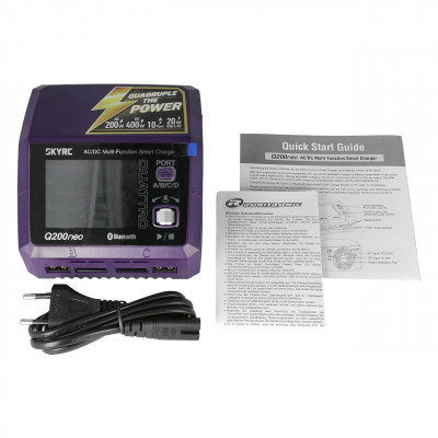 SkyRC Q200 Neo Quad Charger LiPo 1-6s 200W - 230V