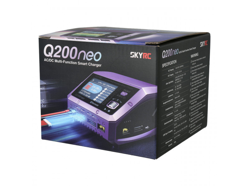 SkyRC Q200 Neo Quad Lader LiPo 1-6s 200W - 230V