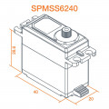 Spektrum S6240 Digitale High Speed Waterdichte Servo - 15kg/cm