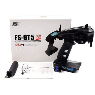 FlySky GT5 6 Channel Pistol Transmitter with BS6 Receiver 2.4Ghz