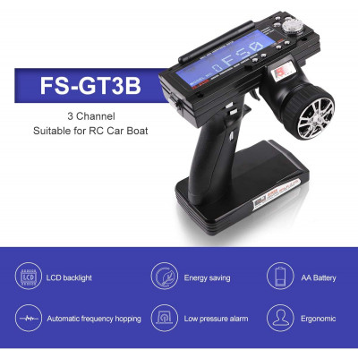 FlySky GT3B Pistol Transmitter 3 Channel 2.4ghz with Receiver