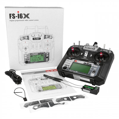 FlySky i6X 6 Channel Transmitter with IA6B 2.4Ghz AFHDS-2A