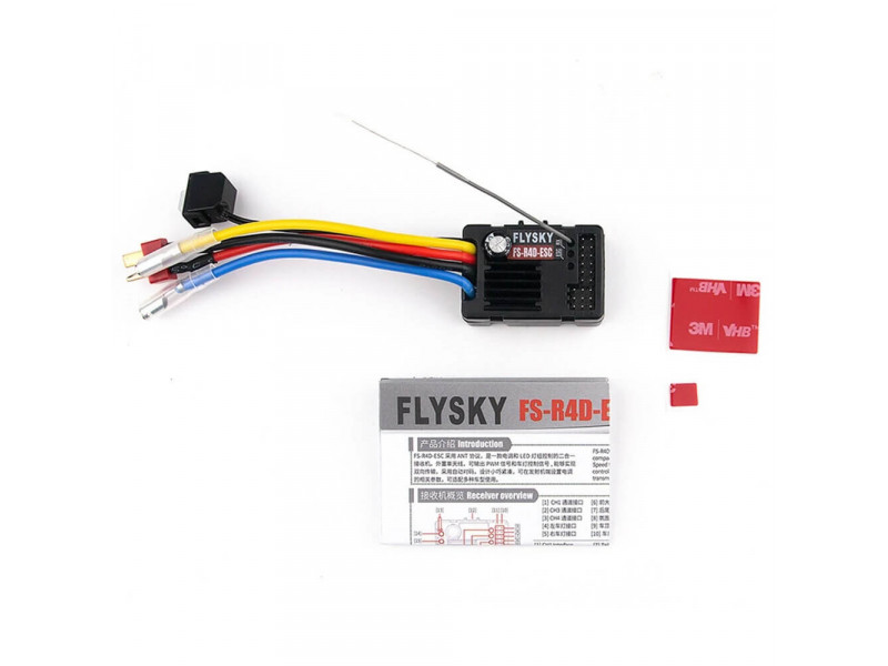 FlySky R4D-ESC Ontvanger 2.4Ghz ANT met ingebouwde ESC en Lichtset