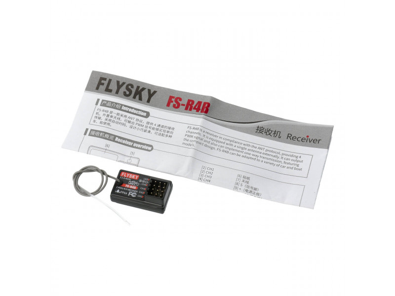 FlySky R4B Mini Ontvanger 4 Kanaals ANT