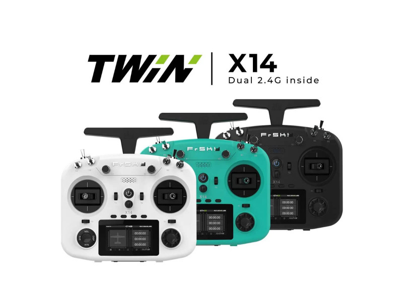 FrSky TWIN X14 Transmitter Dual 2.4G Radio System - Verdigris Green
