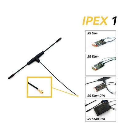 FrSky Dipole T-Style Antenna IPEX1 - 900Mhz