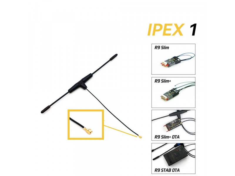 FrSky Dipole T-Style Antenne IPEX1 - 900Mhz