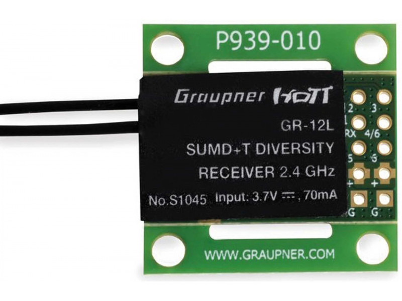 Graupner GR-12L PCB Ontvanger SUMD/SBUS - HoTT
