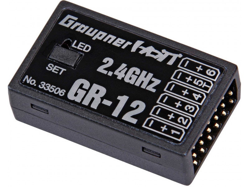 Graupner GR-12 2.4GHZ HOTT 6 Kanaals Ontvanger