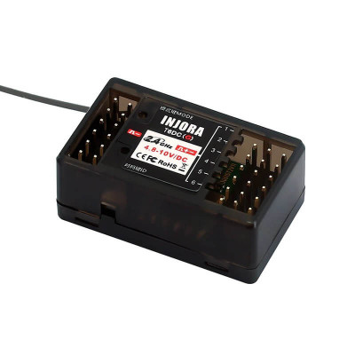 INJORA T6DCG Receiver with Gyro  for T6 Transmitter - 2.4Ghz