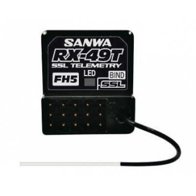 Sanwa RX-49T SXR-SSL Ontvanger Waterdicht 4 Kanaals - 2.4Ghz