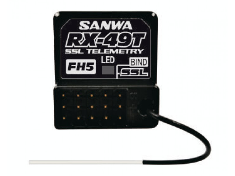 Sanwa RX-49T SXR-SSL Ontvanger Waterdicht 4 Kanaals - 2.4Ghz