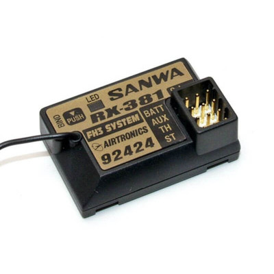 Sanwa RX-381 FHSS 3 Receiver 3 Channels 2.4Ghz