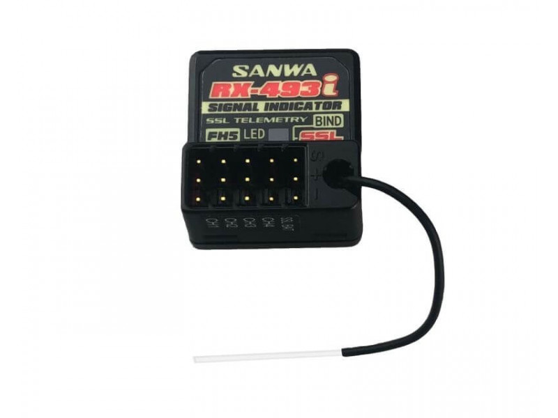 Sanwa RX-493i Ontvanger Waterdicht 4 Kanaals 2.4Ghz FH5 (SUR-SSL)