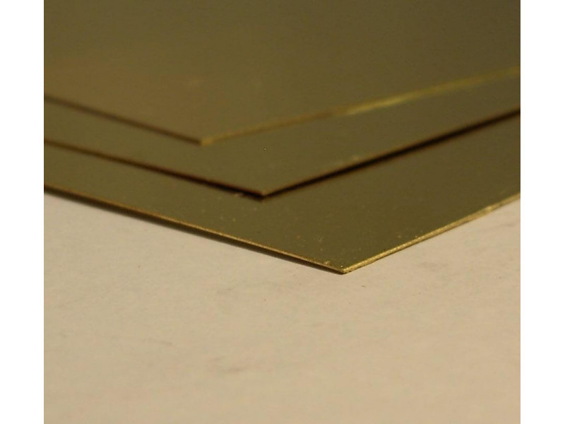 Brass Plate 400x200mm | 0.2mm