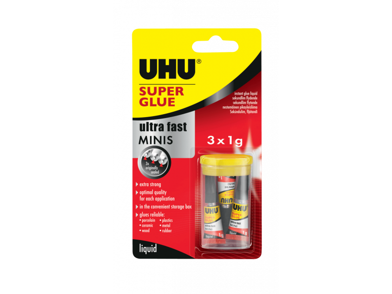Super Glue Minis 3x1g - Universele Secondelijm