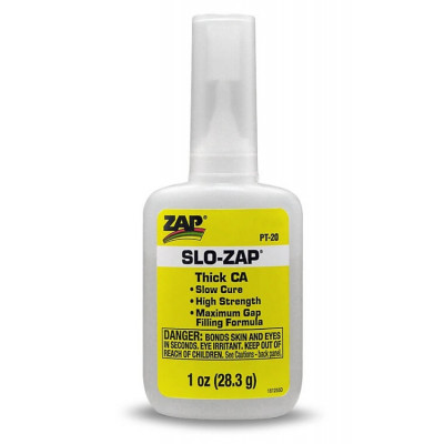ZAP Slow CA Thick Super Glue 28g - PT-20