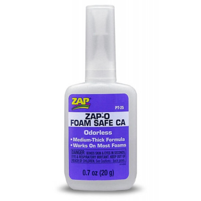 ZAP-O Foam Safe Odorless CA Glue 20g – PT-25