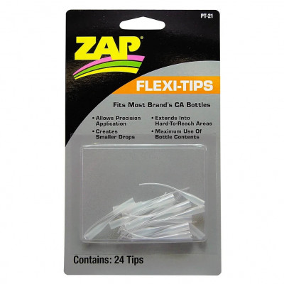 Flexi Tips for ZAP CA Glue 24pcs - PT21
