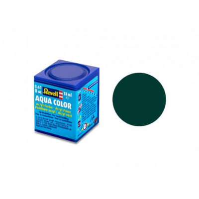Revell Aqua Color - Zwart Groen Mat 18 ml 36140