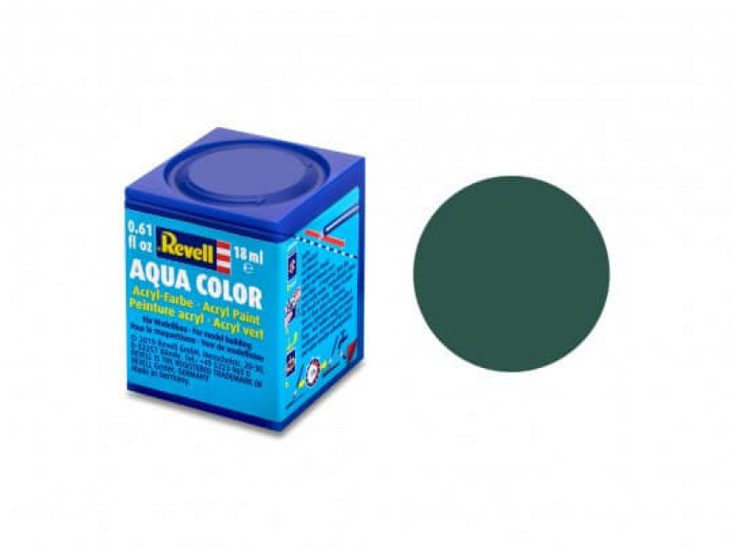 Revell Aqua Color - Zeegroen Mat 18 ml 36148