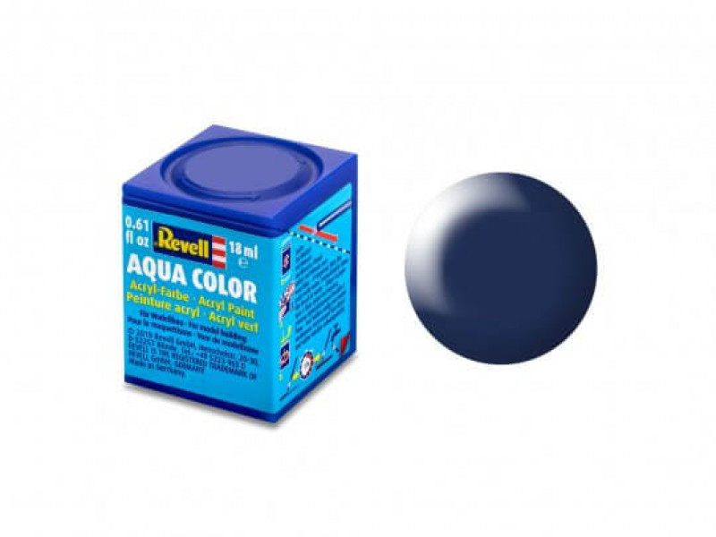 Revell Aqua Color - Donker Blauw Zijdeglans 18 ml 36350