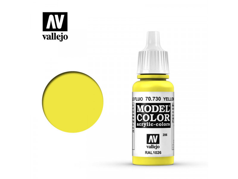 Vallejo Model Color - Fluorescerend geel 17 ml 70730