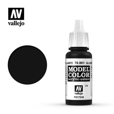 Vallejo Model Color - Glossy Zwart 70861