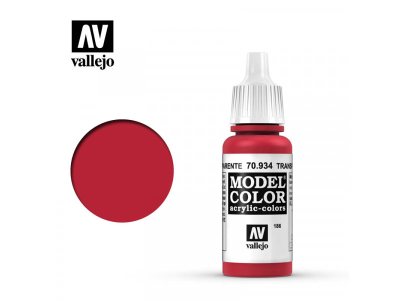 Vallejo Model Color - Transparant Rood 70934