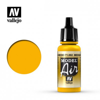Vallejo Model Air - Medium Geel 71002