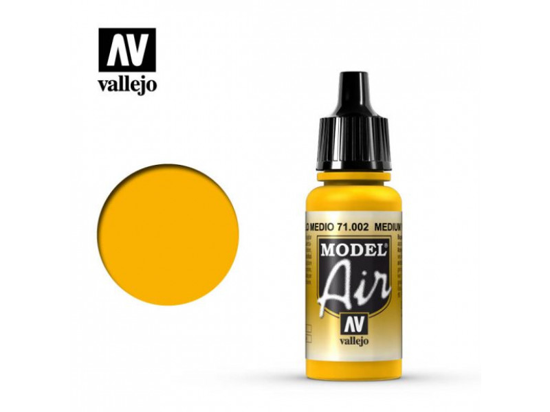 Vallejo Model Air - Medium Geel 71002