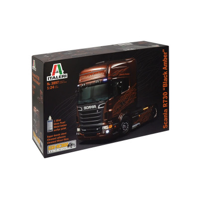 Italeri Scania R730 "Black Amber" 1/24 Truck Model Kit – ITA-3897