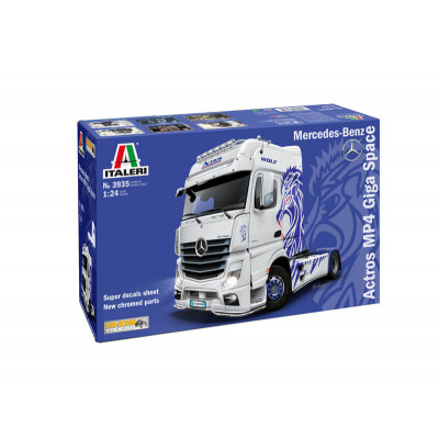 Italeri Mercedes-Benz Actros MP4 Giga Space 1/24 Truck Model Kit – ITA-3935