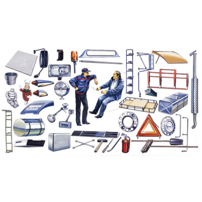 Italeri Truck Shop Accessories 1/24 Model Kit – ITA-764