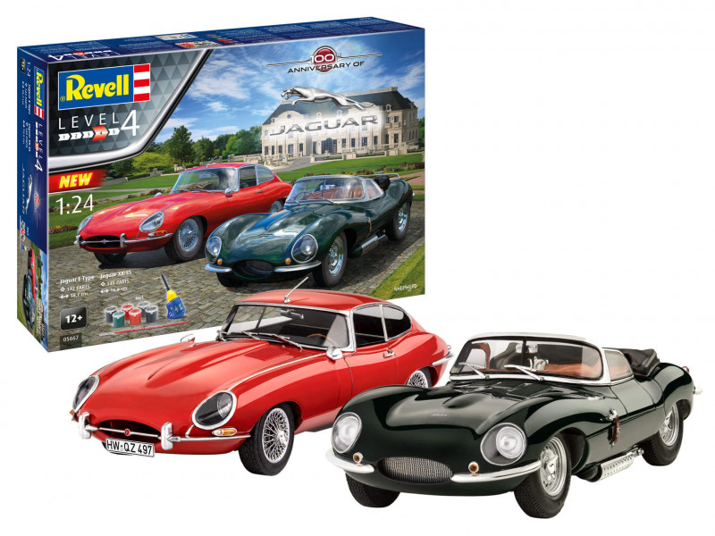 Revell Geschenkset Jaguar 100ste Verjaardag Modelbouwpakket - 05667