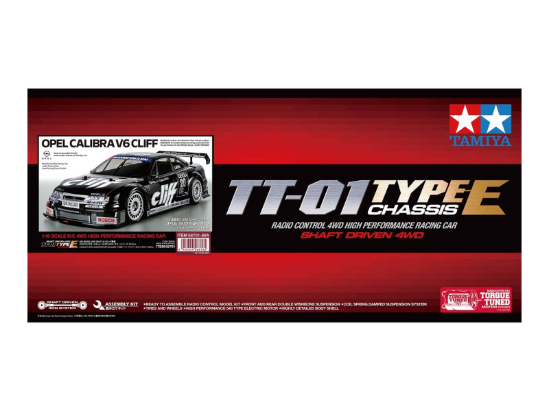 Tamiya Opel Calibra V6 Cliff TT-01E - 1/10 Bouwpakket 