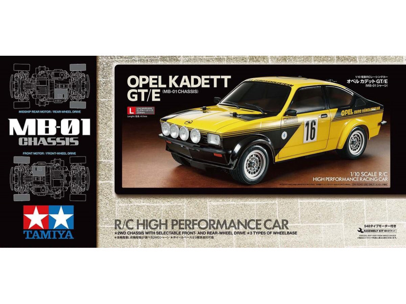 Tamiya Opel Kadett GT/E Rallye MB-01 - 1/10 Bouwpakket