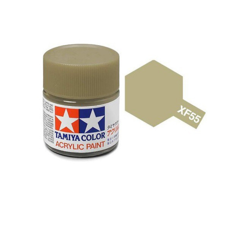 Tamiya Paint XF-55 Deck Tan Light Brown Flat 23ml