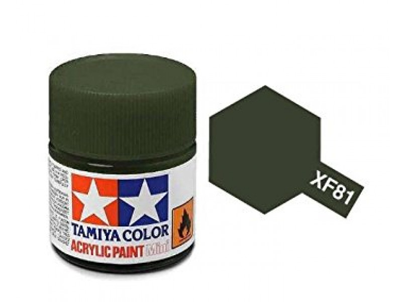 Tamiya Paint XF-81 Dark Green RAF 2 Flat 10ml