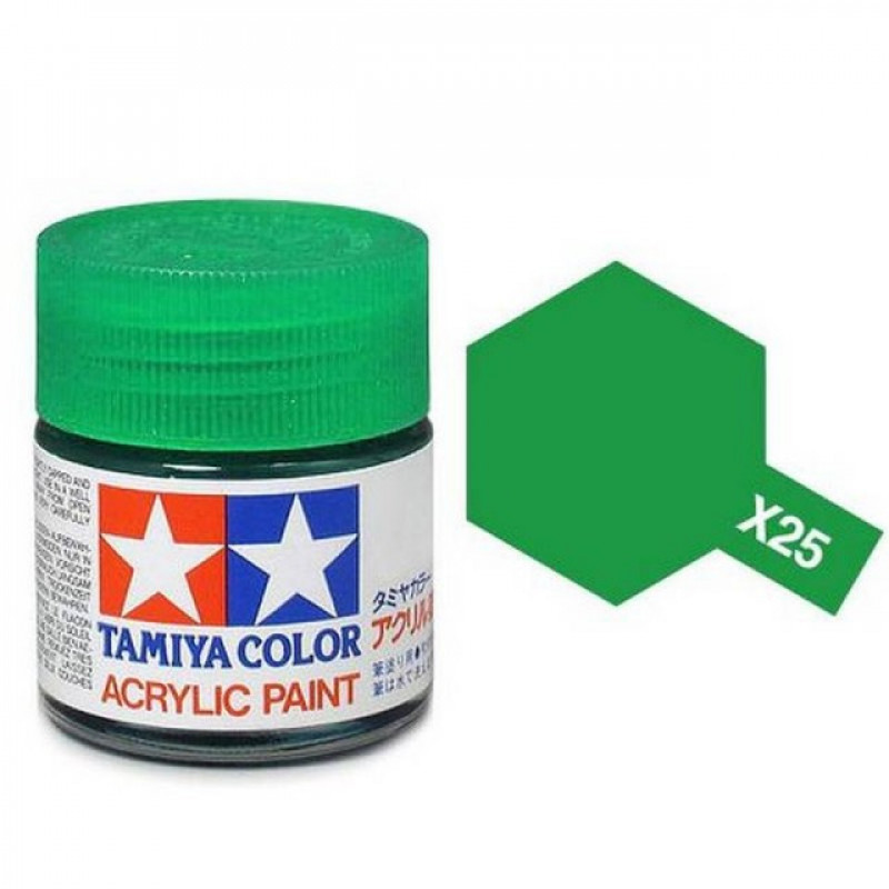 Tamiya Paint X-25 Clear Green Gloss 23ml Tamiya Paint X-25 Clear Green Gloss 23ml