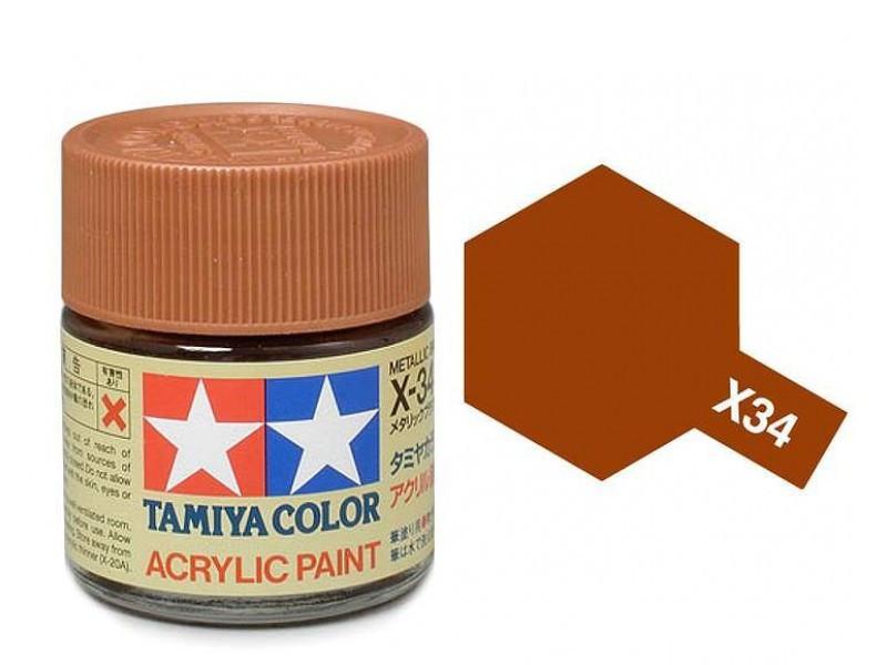 Tamiya Paint X-34 Metallic Brown 23ml